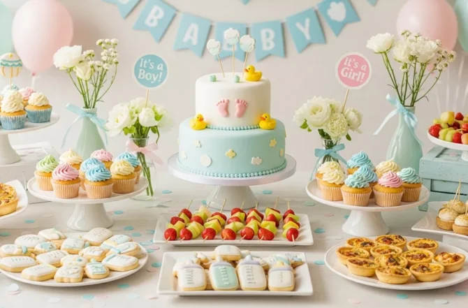 Buffet para Chá de Bebê